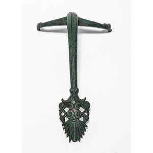 A bronze Oinochoe handle Greece, 5th century ... 