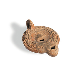 Roman disk Lamp 1st - 2nd century AD; length ... 