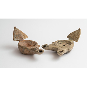 Two Roman volute Lamps 1st - 2nd century AD; ... 