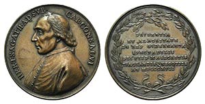 Papal, Pio VII (1800-1823). Æ Medal 1817 ... 