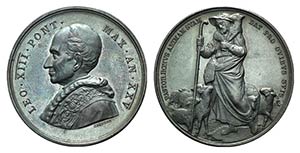 Papal, Leone XIII (1878-1903). Æ Medal 1902 ... 