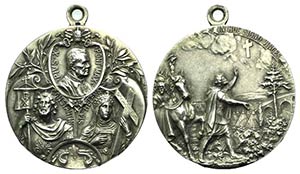 Papal, Pio X (1903-1914). Medal 1913 (40mm, ... 