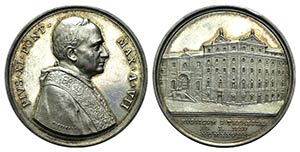 Papal, Pio XI (1922-1939). AR Medal 1928 ... 