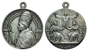 Papal, Pio XI (1922-1939). AR Medal 1929 ... 