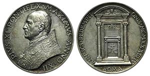 Papal, Pio XI (1922-1939). AR Medal 1933 ... 