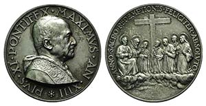 Papal, Pio XI (1922-1939). AR Medal 1934 ... 