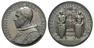 Papal, Pio XII (1939-1958). Æ Medal 1949 ... 