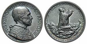 Papal, Pio XII (1939-1958). Æ Medal 1951 ... 