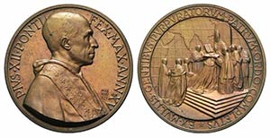 Papal, Pio XII (1939-1958). Æ Medal 1953 ... 