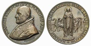 Papal, Giovanni XXIII (1958-1963). AR Medal ... 