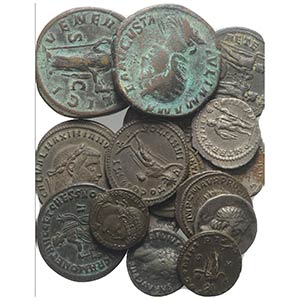 Mixed lot of 16 Greek and Roman AR and Æ ... 