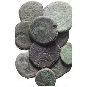 Lot of 10 Æ Roman Republican coins, to be ... 