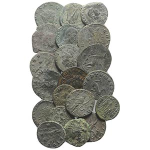 Lot of 20 Æ and BI Roman coins (1 ... 