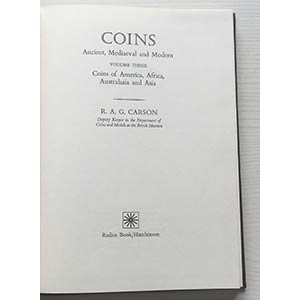 Carson R.A.G. Coins Ancient, Medieval and ... 