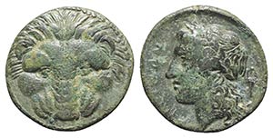 Bruttium, Rhegion, c. 351-280 BC. Æ (20mm, ... 