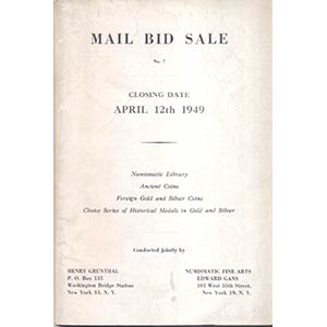 GRUNTHAL H. – N.F.A. GANS E. Mail bid sale ... 