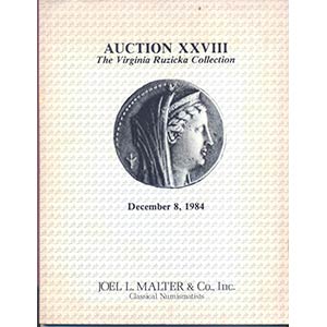 MALTER J. L. – Auction XXVII. Los Angeles, ... 