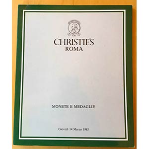 Christies Roma. Monete e Medaglie. 14 ... 
