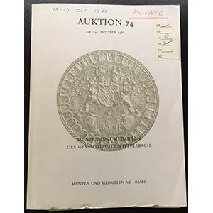 Munzen und Medaillen Auction 74. Munzen und ... 