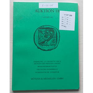 Munzen & Medaillen Auktion 18 Sammlung J.-P. ... 
