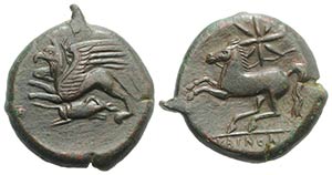 Sicily, Kainon, c. 360-340 BC. Æ (24mm, ... 