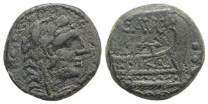 C. Minucius Augurinus, Rome, 135 BC. Æ ... 