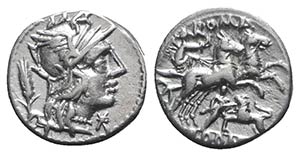 Cn. Domitius Ahenobarbus, Rome, 128 BC. AR ... 