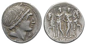 L. Memmius, Rome, 109-108 BC. AR Denarius ... 
