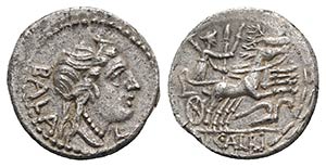 C. Allius Bala, Rome, 92 BC. AR Denarius ... 