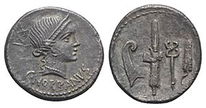 C. Norbanus, Rome, 83 BC. AR Denarius (19mm, ... 