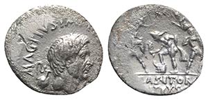 Sextus Pompey, uncertain mint in Sicily, ... 