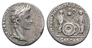 Augustus (27 BC-AD 14). AR Denarius (17mm, ... 