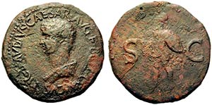 Britannicus (41-55). Æ Sestertius (35mm, ... 
