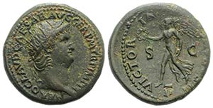 Nero (54-68). Æ Dupondius (28mm, 14.07g, ... 