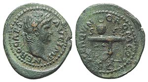 Nero (54-68). Æ Semis (21mm, 3.79g, 6h). ... 