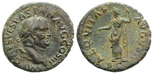 Vespasian (69-79). Æ As (29mm, 11.38g, 6h). ... 