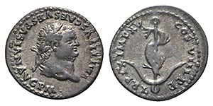 Titus (79-81). AR Denarius (18mm, 2.07g, ... 