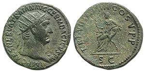 Trajan (98-117). Æ Dupondius (28mm, 13.28g, ... 