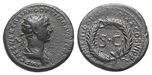 Trajan (98-117). Æ Semis (19mm, 4.37g, 6h). ... 