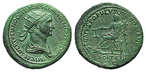 Trajan (98-117). Æ Dupondius (29mm, 14.09g, ... 