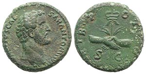 Antoninus Pius (Caesar, AD 138). Æ As ... 