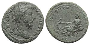 Marcus Aurelius (161-180). Æ As (26.5mm, ... 