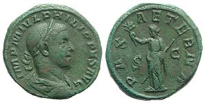 Philip II (247-249). Æ Sestertius (30mm, ... 