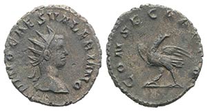 Divus Valerian II (died AD 258). AR ... 