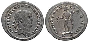 Constantius I (305-306). Æ Follis (29mm, ... 