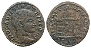 Divus Romulus (died 309). Æ Follis (25mm, ... 