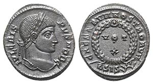 Crispus (Caesar, 316-326). Æ Follis (19mm, ... 