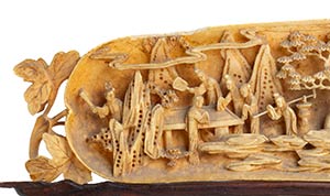 AN IVORY CARVING China, Qing ... 