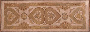 AN EMBOIDERED SILK PANEL Middle East  145 x ... 