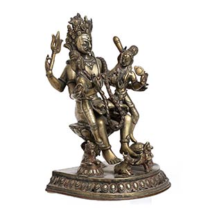 A COPPER ALLOY GROUP OF DEITIES ... 